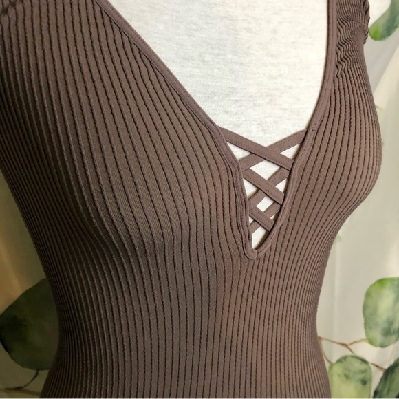 Free People Intimately Tank Brown Ribbed - Picture 6 of 12